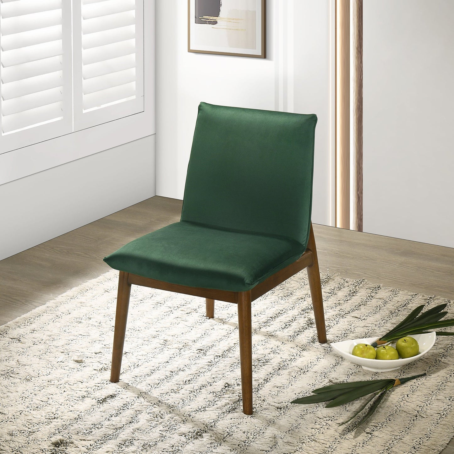 Monza Dark Velvet Dining Chair (Set of 2)