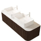 Dina 60" Bathroom Vanity with Sinks