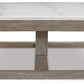 Loyaska - Rectangular Cocktail Table - Brown / Ivory
