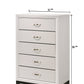 Contemporary 5-Drawer Tall Chest