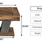 31.5” Square Coffee Table