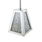 Noralie - 20" Accent Table - Mirrored & Faux Diamonds