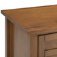Warm Shaker Solid Wood 24 inch Wide Transitional Nightstand
