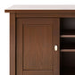 Warm Shaker 47 Inch Wide Solid Wood TV Stand in Russet