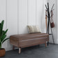 Owen 48" Wide Rectangular Storage Ottoman in Distressed Chestnut