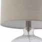 Enetai Glass White Table Lamp
