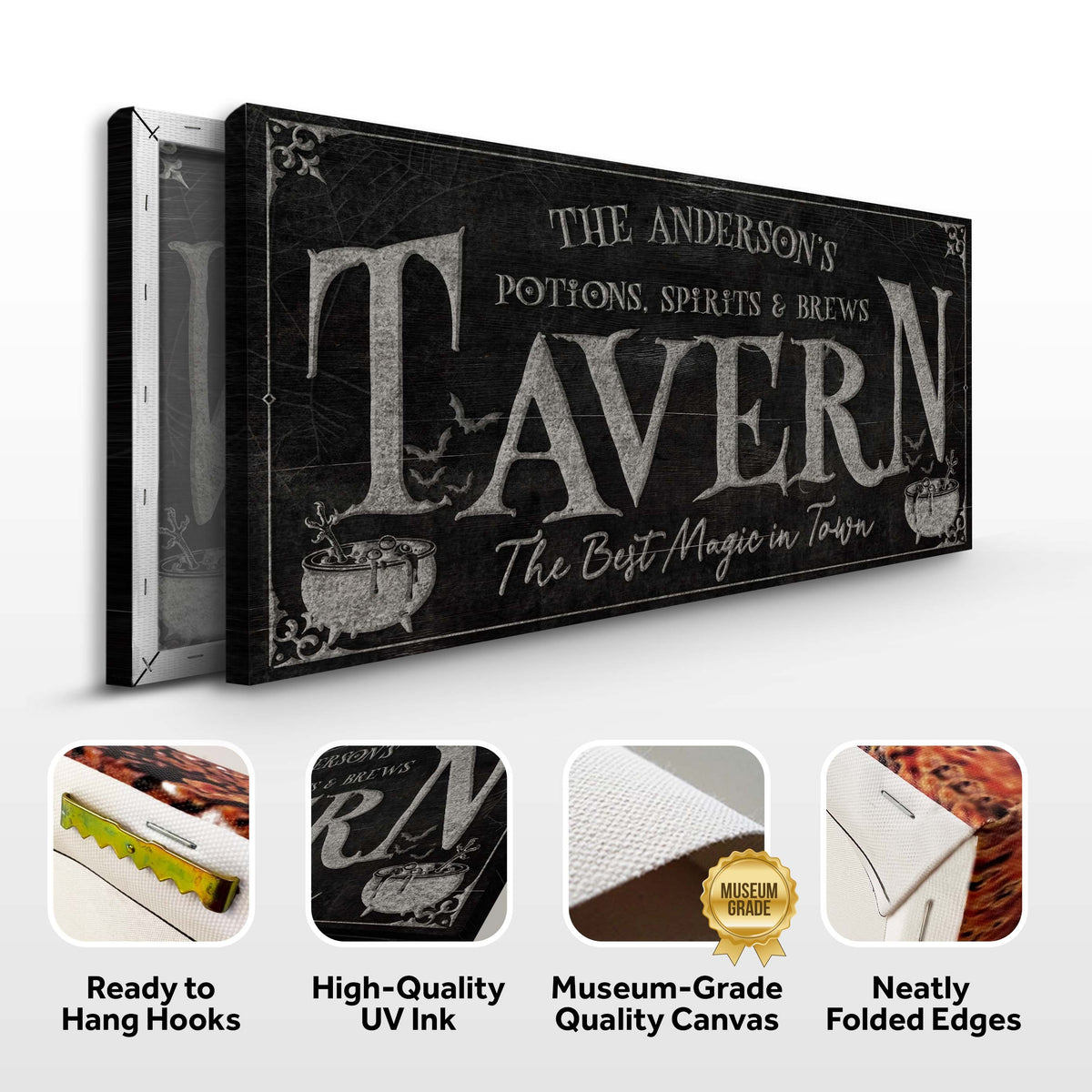 Potions, Spirits & Brews Tavern Halloween Sign - view 6