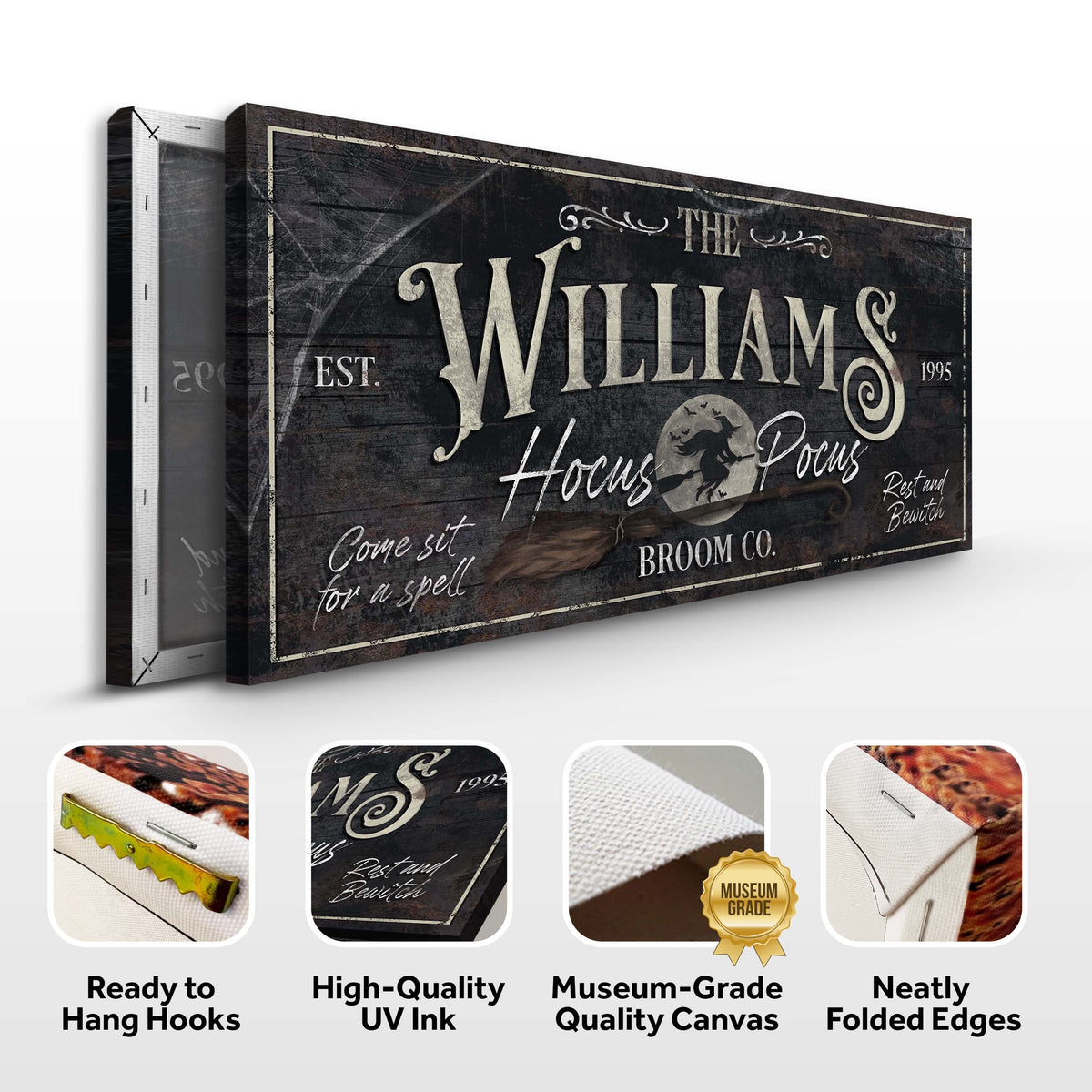Personalized Hocus Pocus Halloween Sign II - view 6