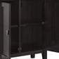 Redmond 32 Inch Wide Solid Wood Low Storage Cabinet in Hickory