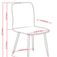 Baylor Dining Chair - Set of 2 - Dark Grey Velvet