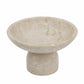 Round Marble Pedestal Fruit Bowl