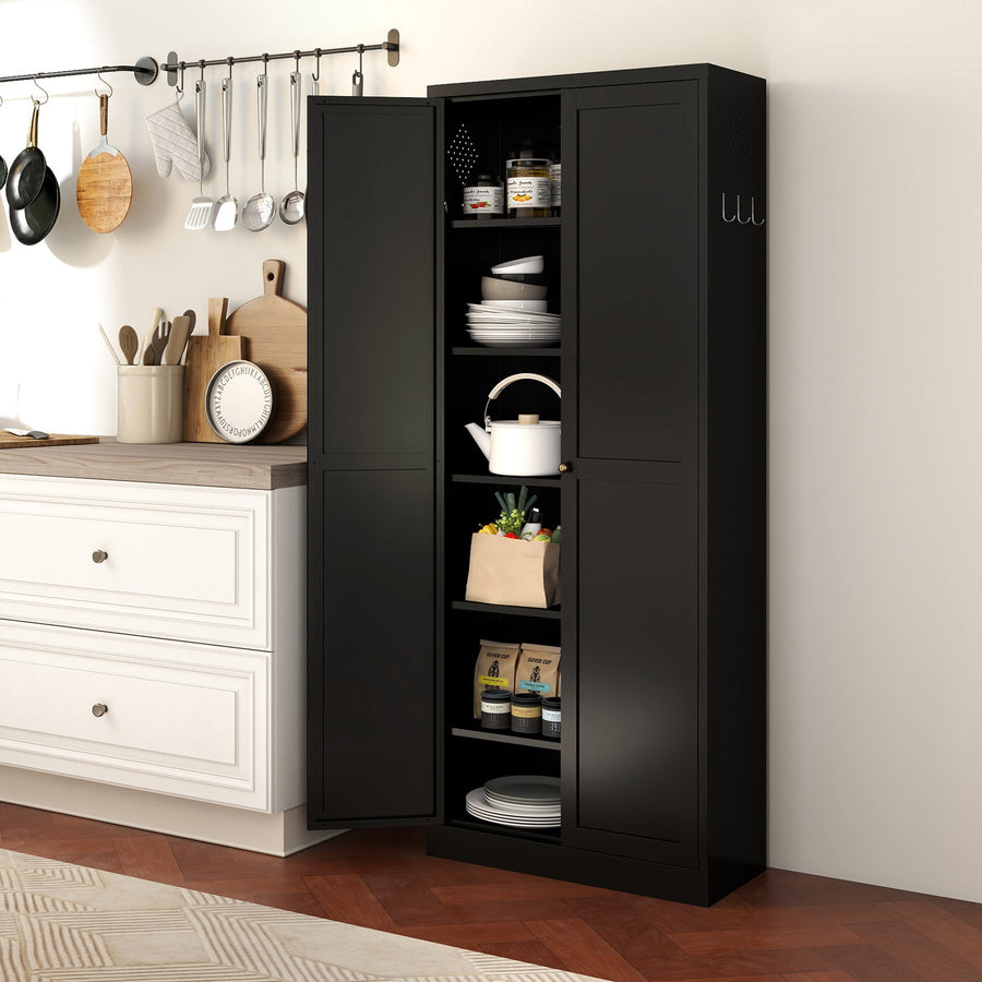 72" Metal Pantry Cabinet