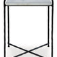 Ashber - Accent Table - White / Black