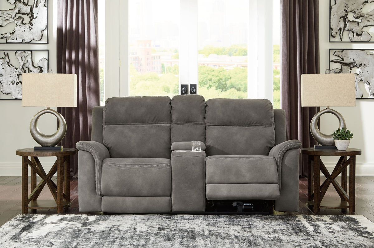 Next-Gen Durapella - Reclining Power Loveseat With Console - view 13