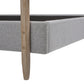 Diego Low Upholstered Platform Bed, Queen, Light