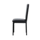 Furniture 5 Piece Metal Dinette Set with Faux Marble Top - Black