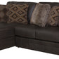 Denali - Italian Leather Match Sectional