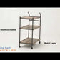 Brantley - Serving Cart - Oak & Sandy Black