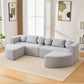 Boneless - Couch Modular Sectional Sofa With Deep Seating And Curved Design - view 17