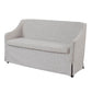 Slip Covered Settee with Casters