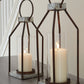 Diedrick - Lantern Set (Set of 2) - Gray / Black