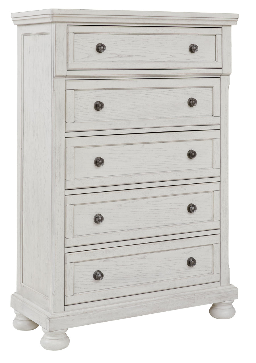 Robbinsdale - Five Drawer Chest - Antique White