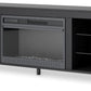 Cayberry - TV Stand With Fireplace - Black