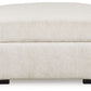 Chessington - Oversized Accent Ottoman - Ivory