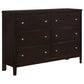 Wedgewood Cappuccino 6-Drawers Dresser