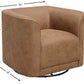 Brown Swivel Accent Chair