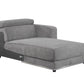Alwin - Modular Rf Chaise - Dark Gray Fabric