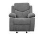 Kalen - Motion Glider Recliner - Gray Chenille