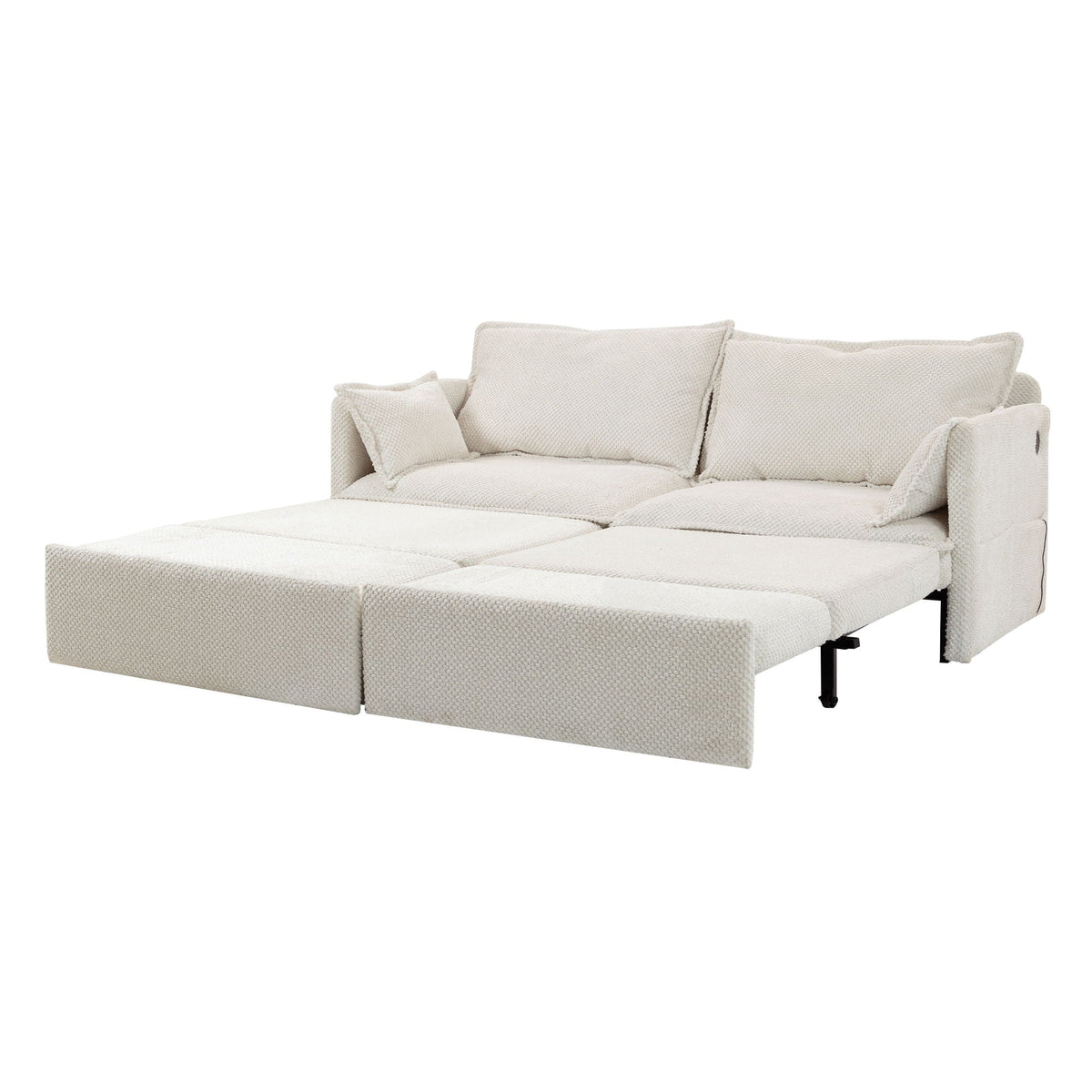 Pull Out Sofa Bed, Convertible Sleeper Sofa Couch, Side Storage, And USB / C - Type Charging Ports Chair - view 2