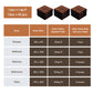 Acacia Wood Interlocking Deck Tiles Checker Pattern