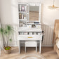 Vanity Table with Mirror & Adjustable LED Lights