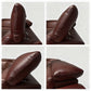 6-Piece Modular Leather Sofa with 2 Cup Holders