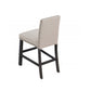 Upholstered Counter Dining Chair Set of 2, Nailhead Trim, Antique