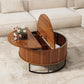 31.5" Round Coffee Table with Storage