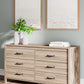 Battelle - Six Drawer Dresser - Tan