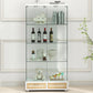 Modern Glass Display Cabinet with Large Drawers
