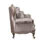 Jayceon - Sofa With 5 Pillows - Fabric & Champagne