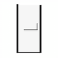 34" -35.2''x 72" Semi-Frameless Pivot Shower Door