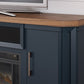 Landocken - 83" TV Stand With Electric Fireplace - Two-tone