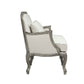 Tania - Loveseat With 2 Pillows - Cream Linen & Gray