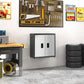 Metal Tool Garage Storage Cabinet with 2 Doors and Lock