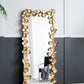 Full Length Mirror with Gold Leaf Accents