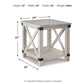 Carynhurst - Rectangular End Table - Whitewash