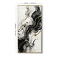 Large Framed And Abstract Wall Art, Minimalist Canvas Prints (Set of 2) - White / Black