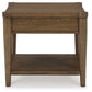 Roanhowe - Rectangular End Table - Brown