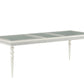 Maverick Platinum Finish Dining Table